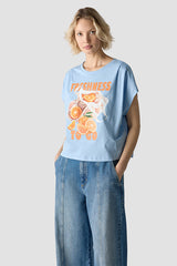 SUMMERY FRONT PRINT T-SHIRT