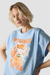 SUMMERY FRONT PRINT T-SHIRT