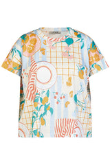 ABSTRACT PRINT SHORT SLEEVE SHIRT