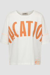 LARGE LETTERING PRINT T-SHIRT