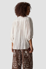 3/4 SLEEVE BUTTON-UP SHIRT
