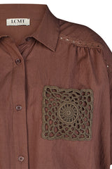 POCKET TIE-HEM SHORT SLEEVE SHIRT