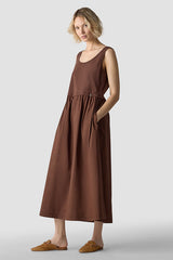 SLEEVELESS FIT FLARE DRESS