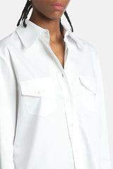 LEILA WHITE COTTON SHIRT