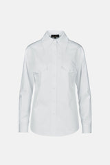 LEILA WHITE COTTON SHIRT