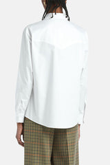 LEILA WHITE COTTON SHIRT