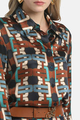 LOCANDA PRINTED SILK SHIRT