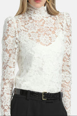 LUCCHETTO WHITE LACE BLOUSE