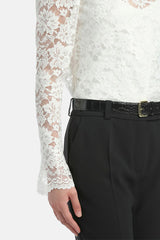 LUCCHETTO WHITE LACE BLOUSE