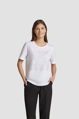 WHITE THINK ABOUT THINGS T-SHIRT