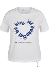 LES NUANCES BLEU DRAWSTRING T-SHIRT