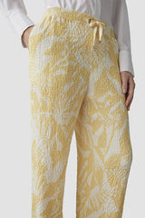 YELLOW PRINTED TROUSERS