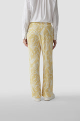 YELLOW PRINTED TROUSERS