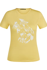 YELLOW DEBOSSED SUNSHINE T-SHIRT