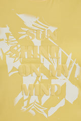 YELLOW DEBOSSED SUNSHINE T-SHIRT