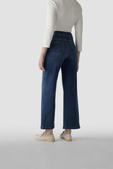 WIDE-LEG STRETCHY HIGH-WAISTED JEANS
