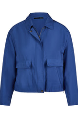 BLUE ZIPPED SHORT JACKET