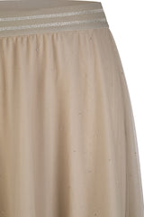 FLAX STUDDED SKIRT