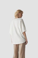 LETTERING RHINESTONE OVERSIZED T-SHIRT