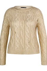 GOLD SHINY SWEATER