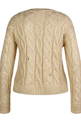 GOLD SHINY SWEATER
