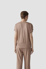 SHINY GRANOLA RUFFLED T-SHIRT