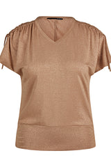 SHINY GRANOLA RUFFLED T-SHIRT