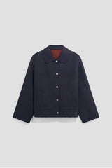 ALDA SHORT REVERSIBLE WOOL COAT