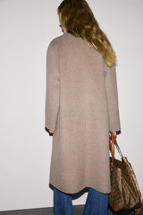 AELA DOUBLE-BREASTED LONG COAT