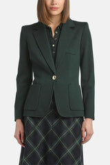 MALVEZZA GREEN WOOL BLAZER