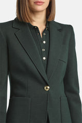 MALVEZZA GREEN WOOL BLAZER