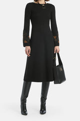 MANILIA EMBROIDERED MIDI DRESS