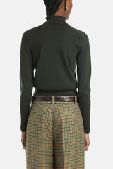 MANOS E GREEN WOOL TURTLENECK