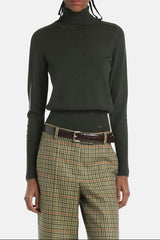 MANOS E GREEN WOOL TURTLENECK