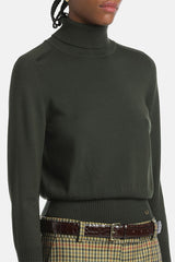 MANOS E GREEN WOOL TURTLENECK