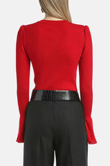 MARGARITA RUFFLED PULLOVER