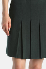 MARSICA GREEN KNIT MINISKIRT