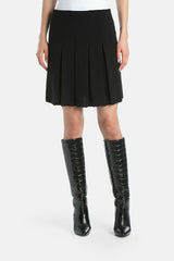 MARSICA BLACK KNIT MINISKIRT