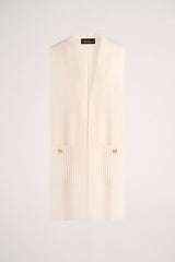 MENNA WHITE KNIT VEST