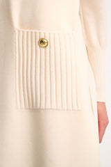 MENNA WHITE KNIT VEST