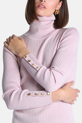 MERITARE FLAT RIBBED TURTLENECK SWEATER