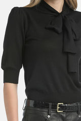 MIMO BLACK BOW SWEATER