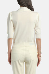 MIMO WHITE BOW SWEATER