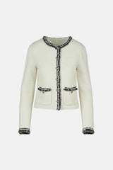 MINESTRA WHITE ELEGANT CARDIGAN