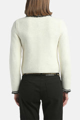 MINESTRA WHITE ELEGANT CARDIGAN