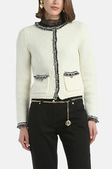 MINESTRA WHITE ELEGANT CARDIGAN