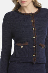 MINESTRA BLUE ELEGANT CARDIGAN