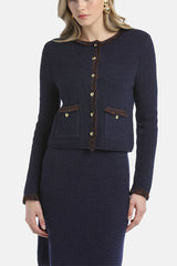 MINESTRA BLUE ELEGANT CARDIGAN