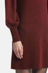 MODUNO BROWN WOOL MINIDRESS