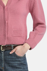 MONTECARLO PINK APPLIQUÉ CARDIGAN